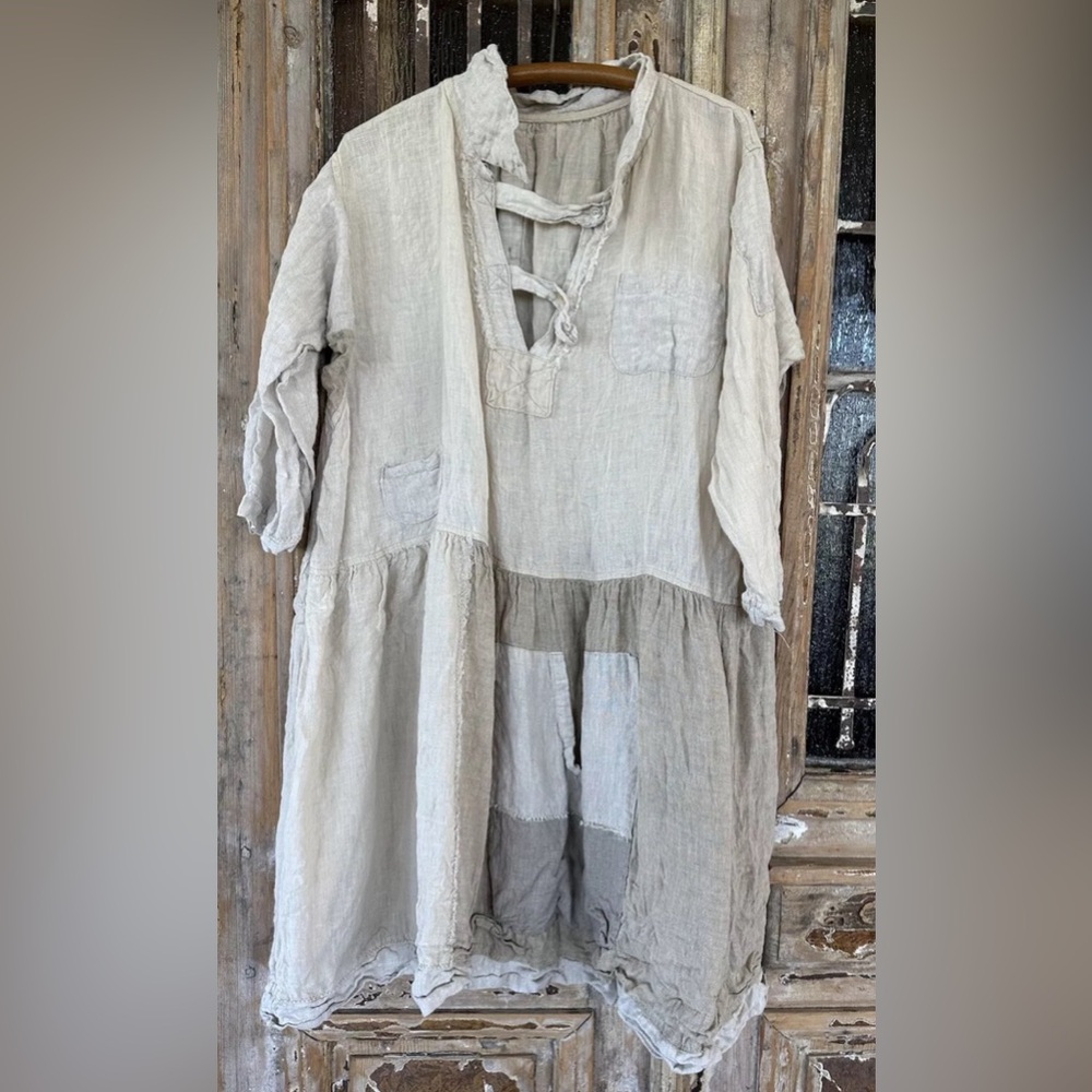 Beautiful ’LOVE’ Collection Magnolia Pearl Linen  Dress